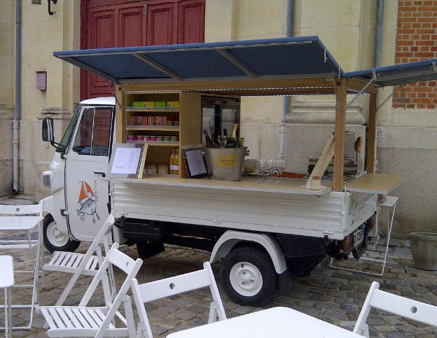 Le Triporteur restaurant itinérant poissons et crustacés à Reims